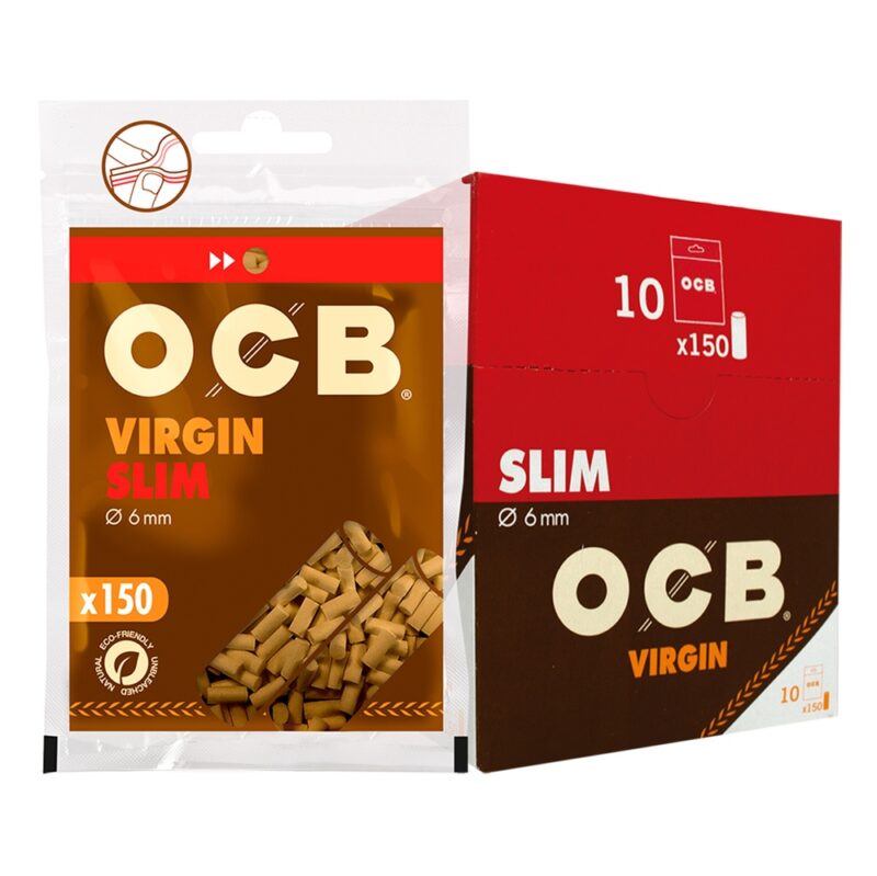 Filtro slim virgin Ocb x10 bolsitas