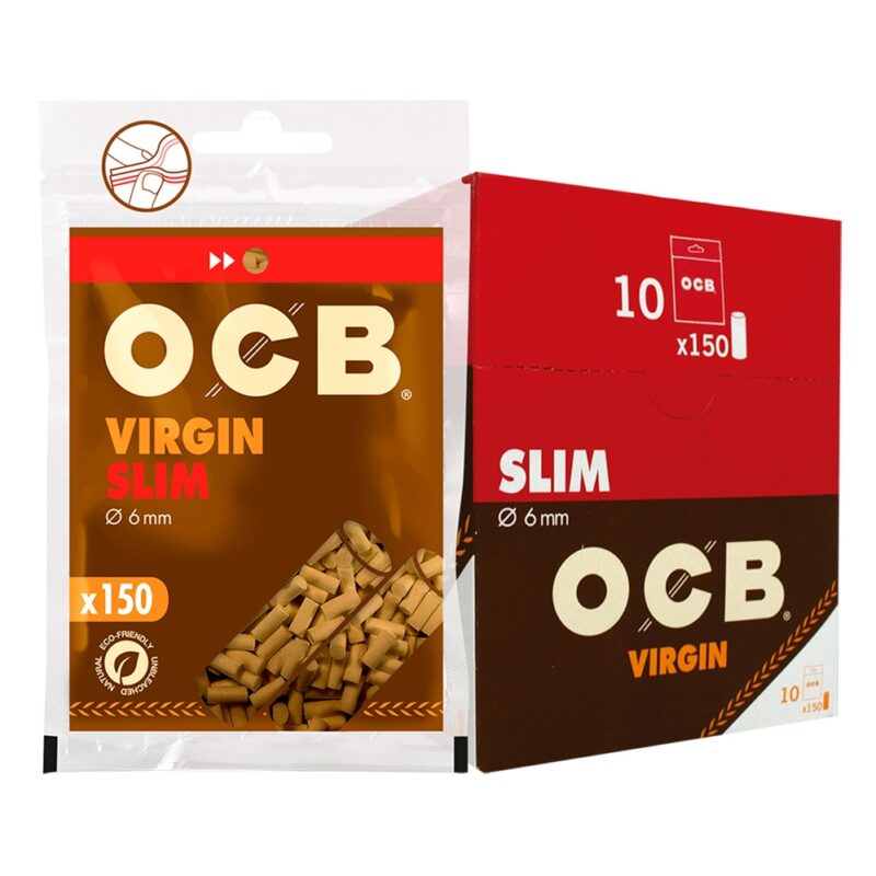 Filtro slim virgin Ocb x10 bolsitas