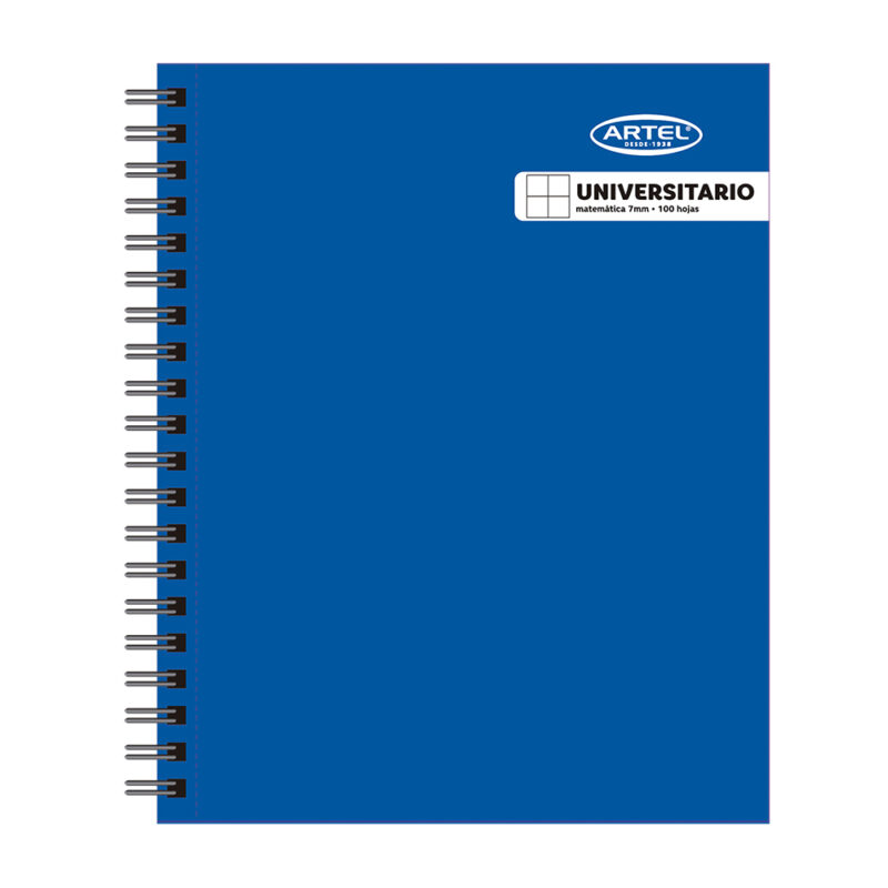 Cuaderno Artel Universitario Liso 100 Hj 7mm x10ud