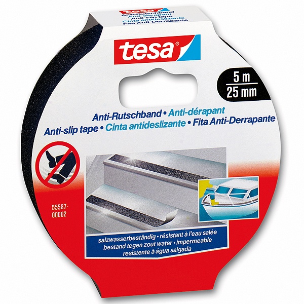 Cinta Antideslizante Tesa 25mm x5mt