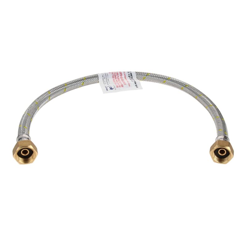 Flexible para gas Bercati HI/HI 1/2 X 1/2 0,6mt