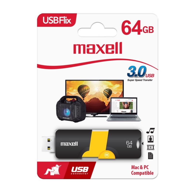 Pendrive Maxell flix 64 GB 3.0