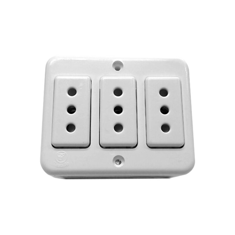Toma correinte Castillo triple 2p+t spta 10A 250V