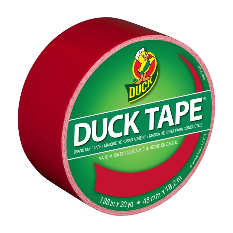 Cinta adhesiva Duck 47mm x 18mts color rojo