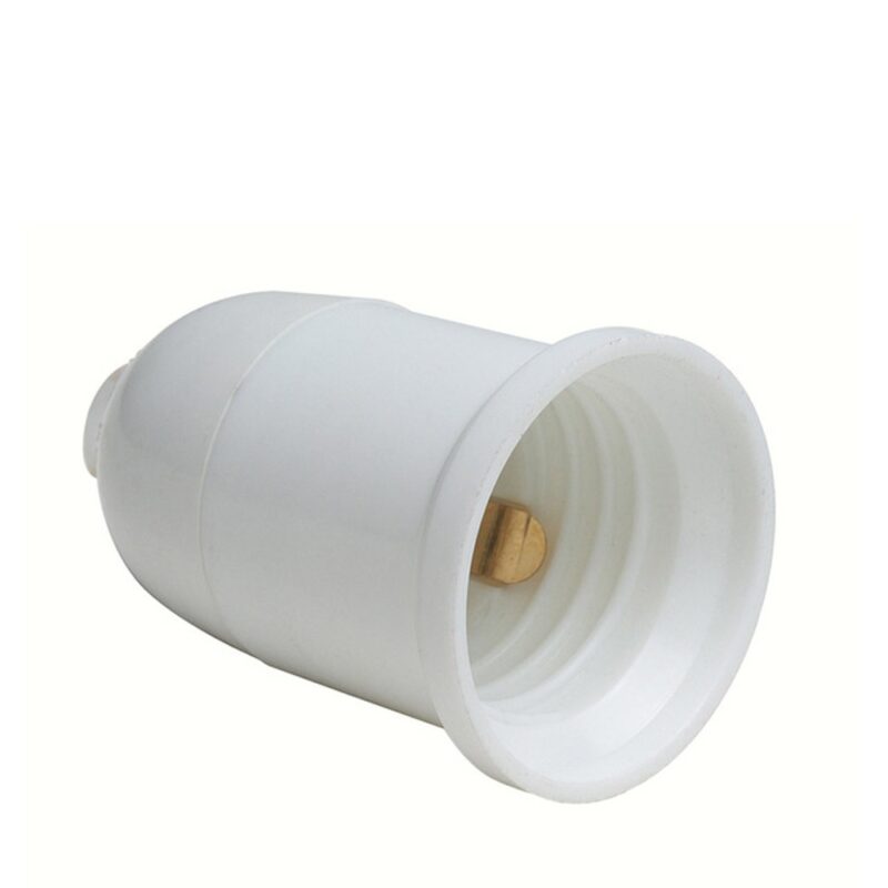 Portalámpara con bornes rosca E-27 Renite blanco
