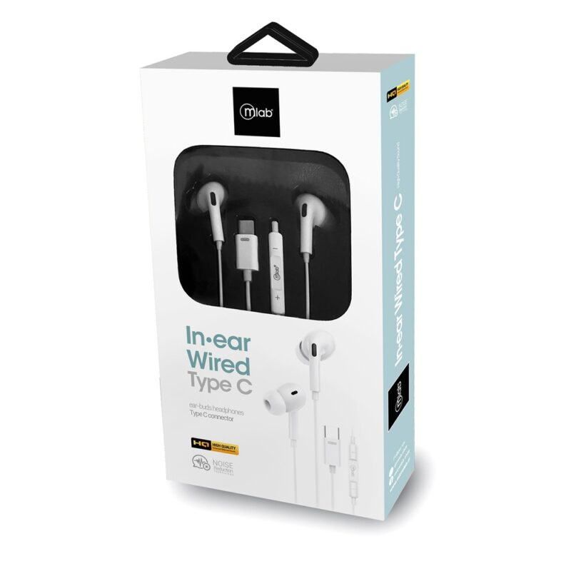 Audifonos Mlab manos libres control volumen conector tipo C