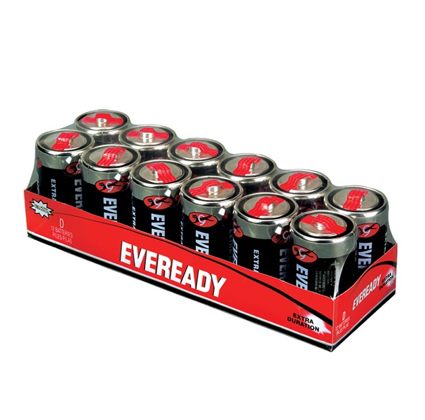 Pila convencional Eveready extra duración blíster Dx12