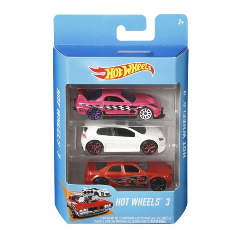 Pack 3 autos Hot Wheels básico x1ud