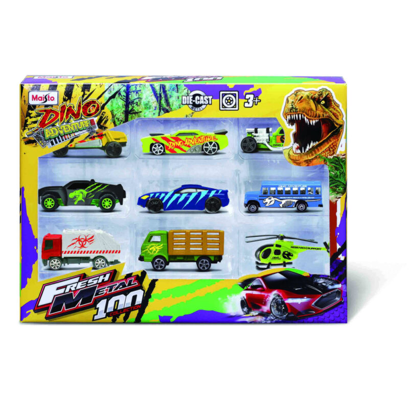 Fresh Metal 100 Dino Adventures 9 Pack