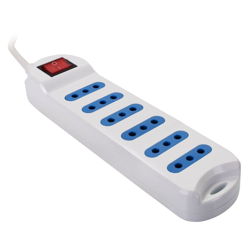 Extension electrica Philco 3mts 6 entradas con switch