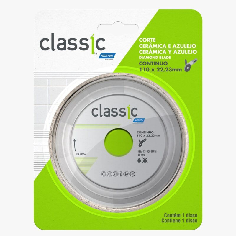 Disco diamantado classis continuo 110 x 22,23 mm Norton