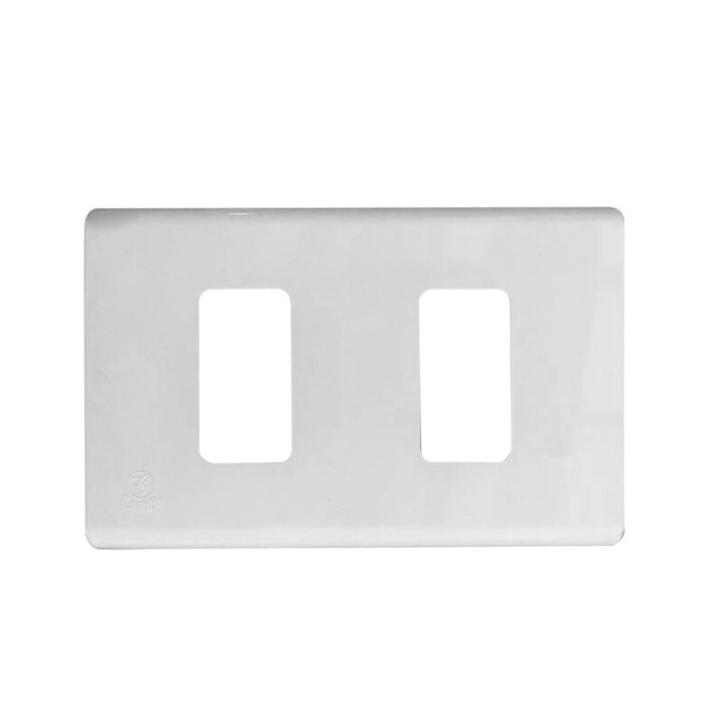 Placa nevada Castillo 2 puesto con soporte blanco