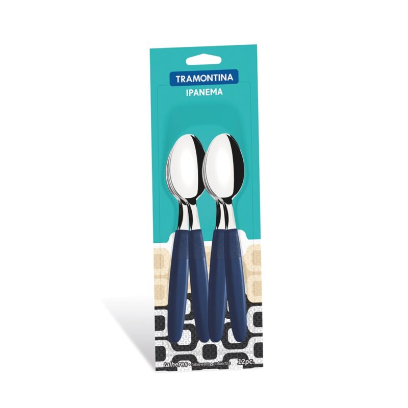 Set cuchara sopera Tramontina ipanema mango plástico x12ud
