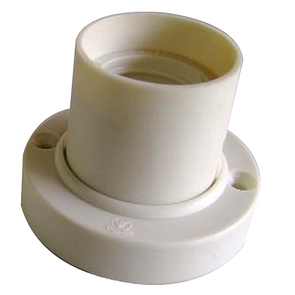 Portalámpara base recta Castillo modelo c-55 blanco
