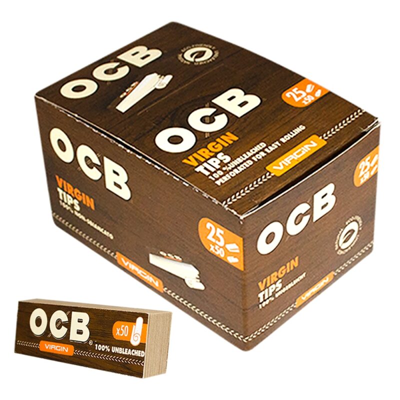 Filtro carton virgin Ocb x25 filter tips