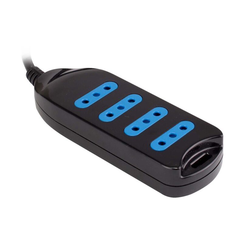 Extension electrica Philco 3mts 4 entradas negra