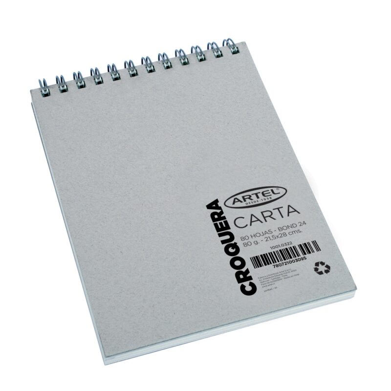 Croquera Artel bond carta 80hj 21.5x28cm x1ud