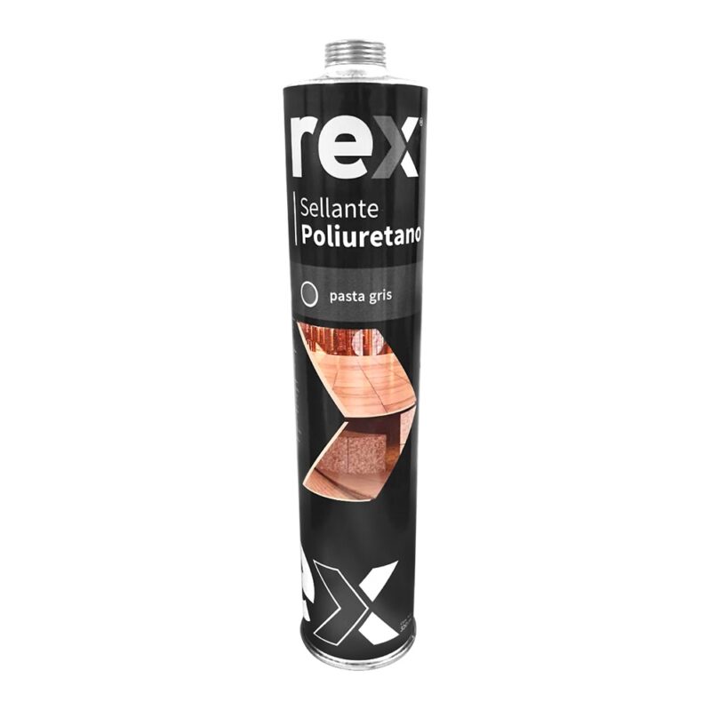 Sellante de poliuretano Rex gris RF228 cartucho
