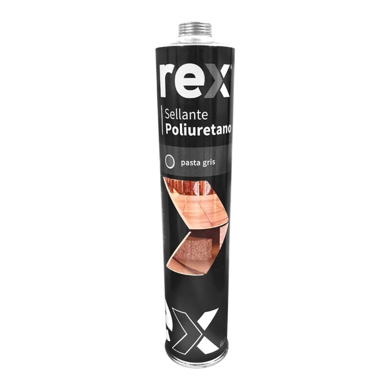 Sellante de poliuretano Rex gris RF228 cartucho