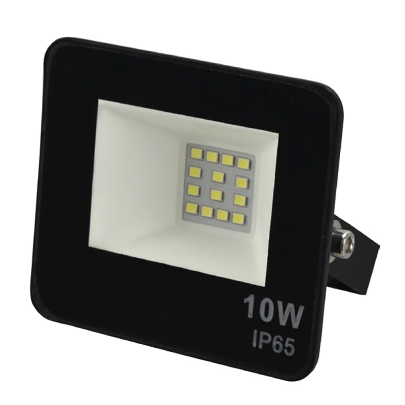 Reflector led 10W luz fria negro Logic