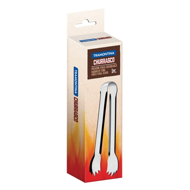 Pinza de asado Tramontina de acero inoxidable
