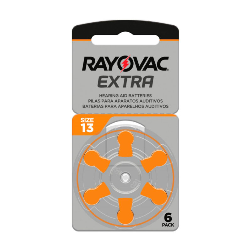 Pila audífonos Rayovac tamaño 13 blíster x 6 u