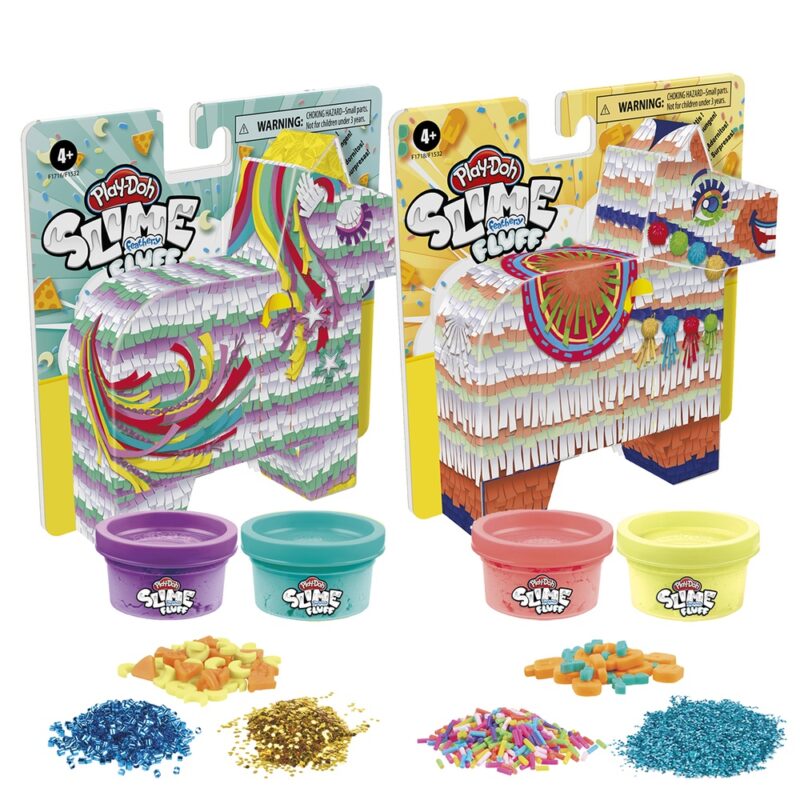Play doh mundo de texturas slime feathery flupp pinata llama