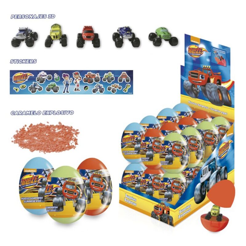 Huevo plastico Brickell blaze 3D con popping sin azucar x 24