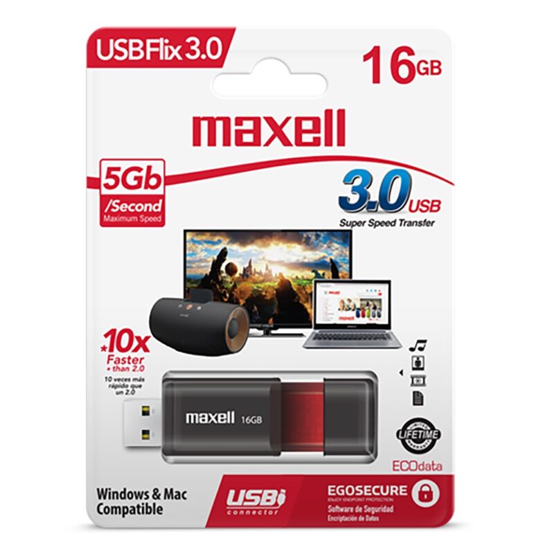 Pendrive Maxell flix 16 GB 3.0