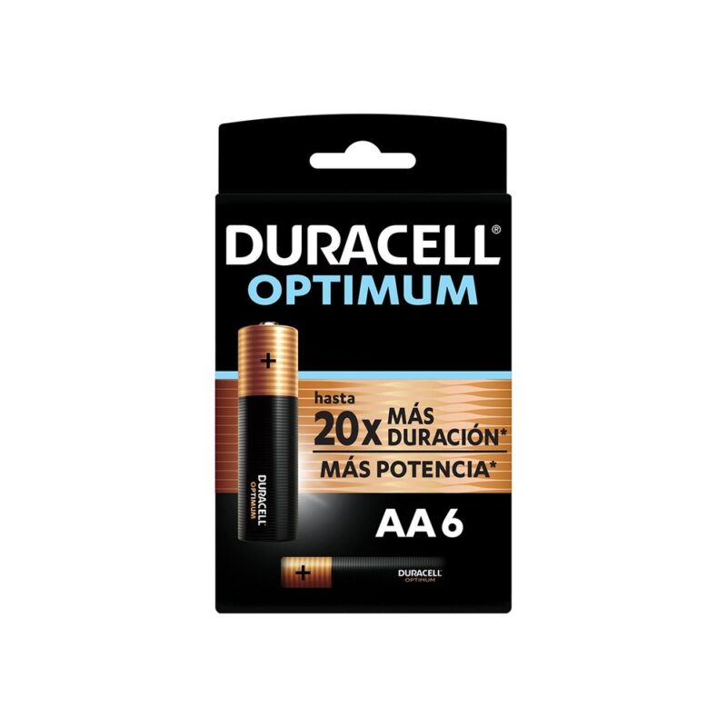 Pila alcalina Duracell optimum blíster AAx6