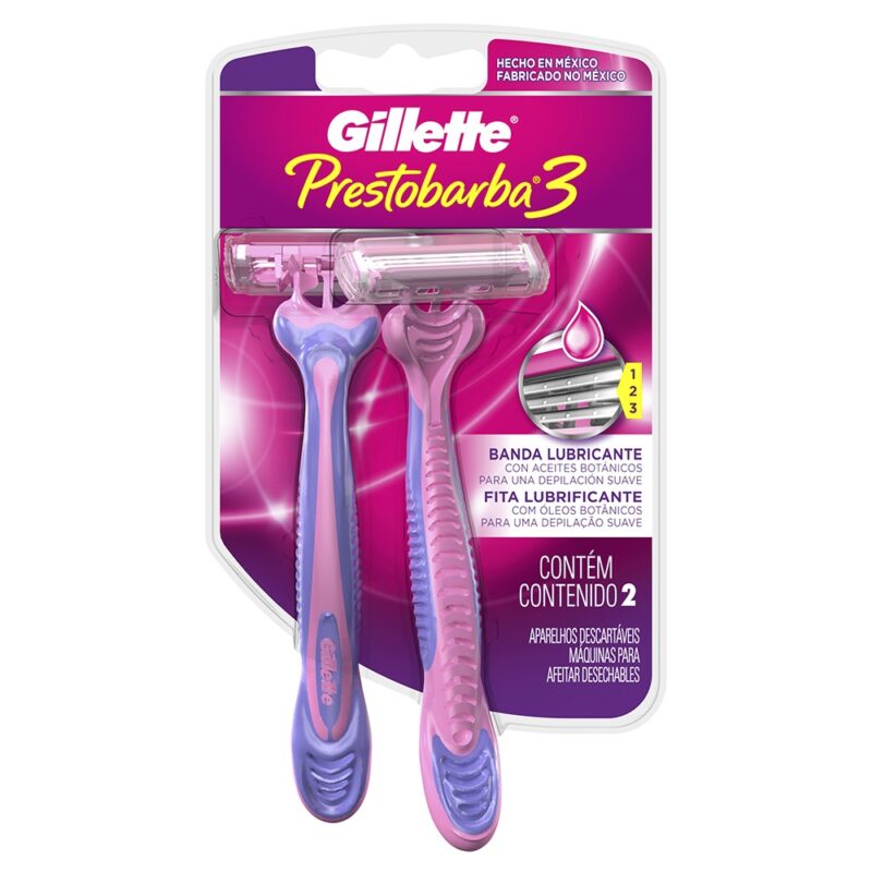 Maquina afeitar femenina Prestobarba3 x2ud