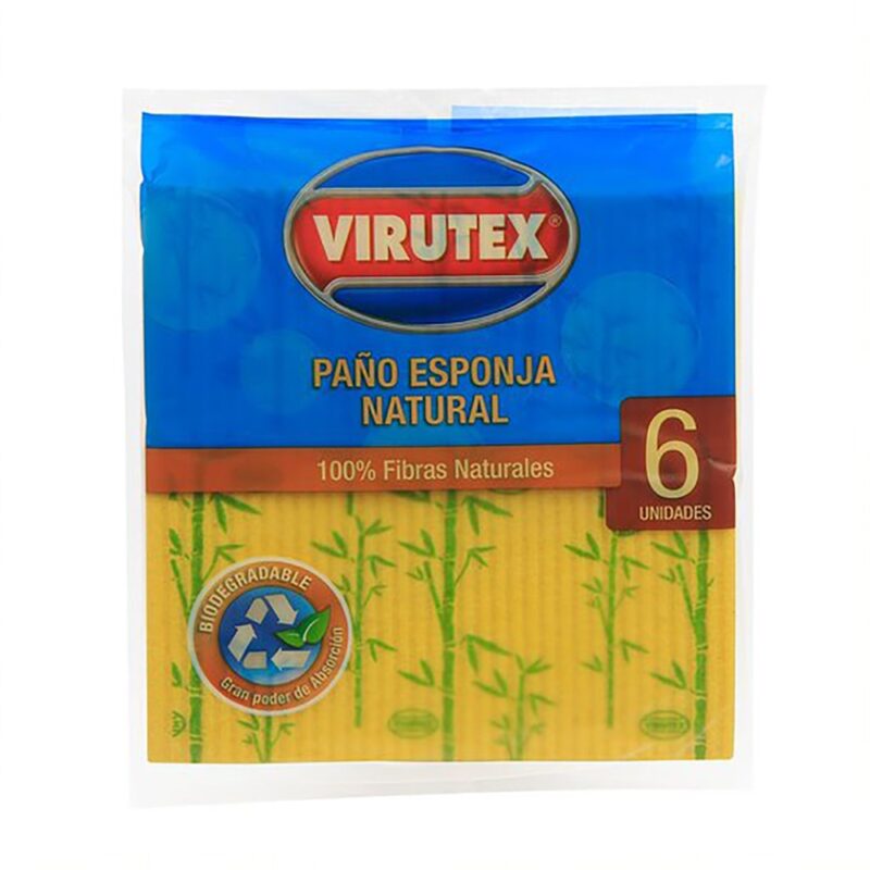 Paño celulosa Virutex natural clásica x6ud