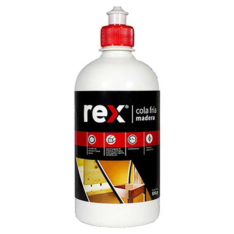 Cola fria madera Rex frasco dosificador 500gr