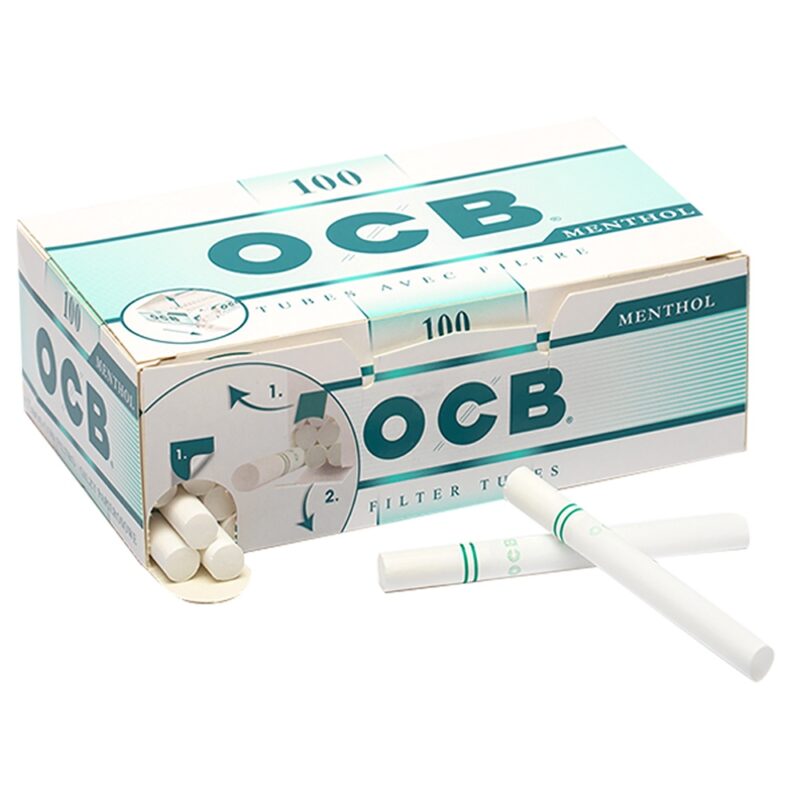 Tubo mentolado para tabaco Ocb x100ud