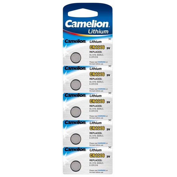 Pila botón Camelion CR1216 blx5