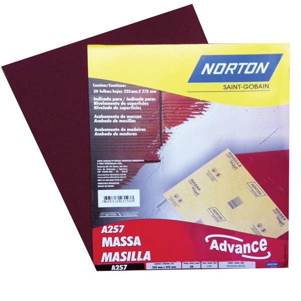 Lija madera Norton A257 50g x50ud