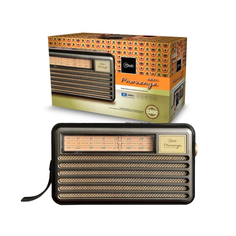 Parlante Mlab radio retro provenze