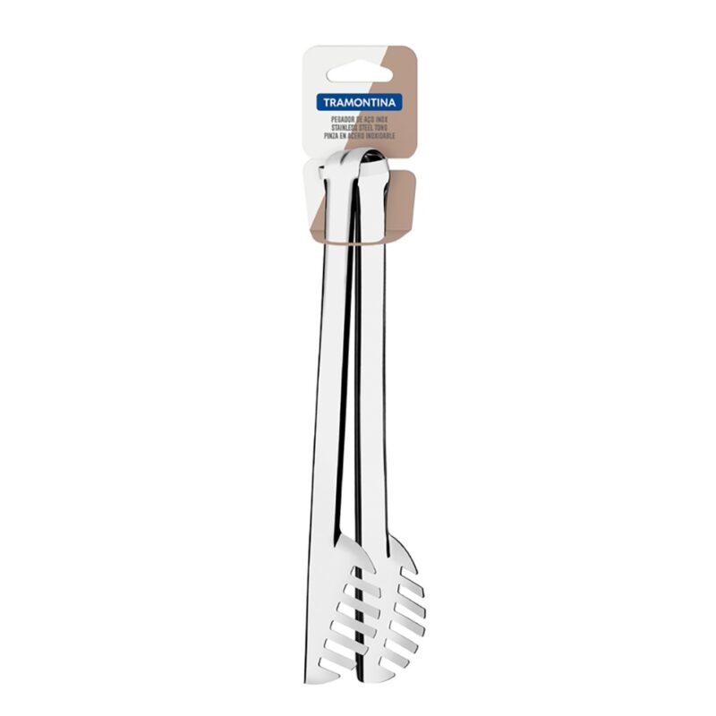 Pinza larga para pasta Tramontina de acero inoxidable