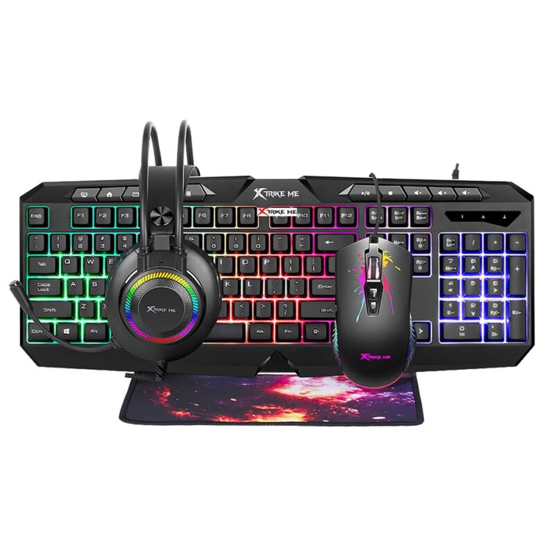 Combo Cmx410 teclado mouse pad mouse y audifono Xtrike Me