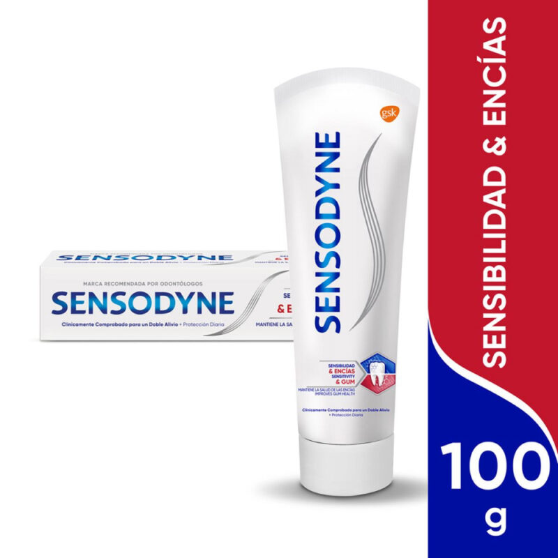 Pasta dental Sensodyne sensibilidad & encías 100gr