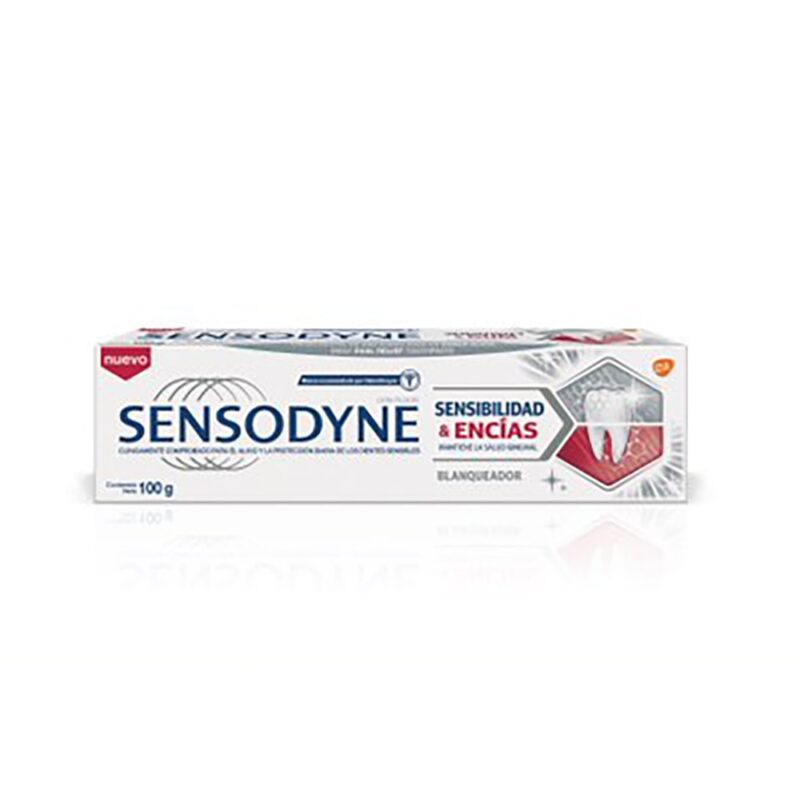 Pasta dental Sensodyne sensibilidad & encías blanquea 100gr