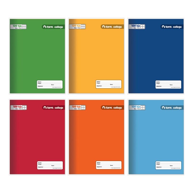 Cuaderno college Torre liso croquis 100hjx10ud