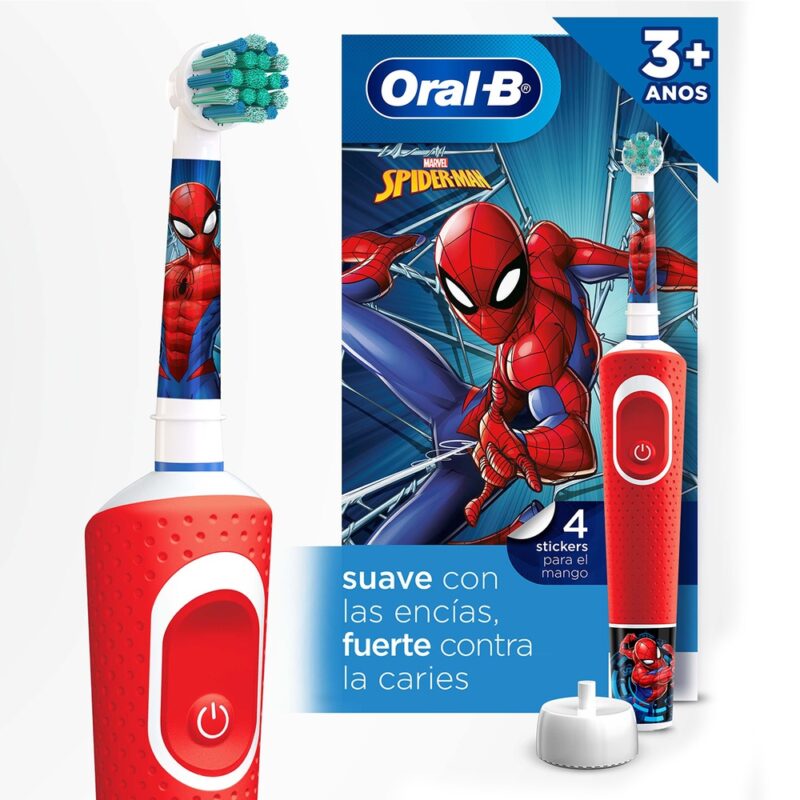 Cepillo eléctrico Oral-B vitality kids spiderman 2 pilas AA