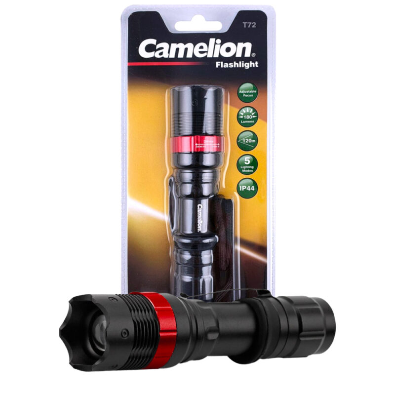 Linterna Camelion T6 led aluminio zoom flashlight 90LM