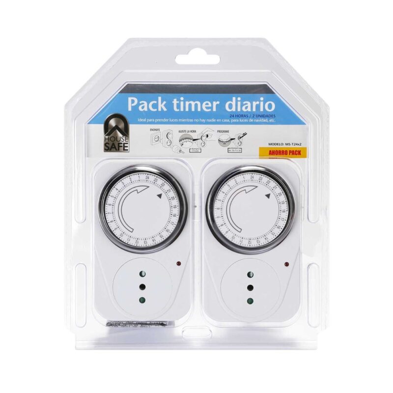 Pack 2 timer diario House Safe