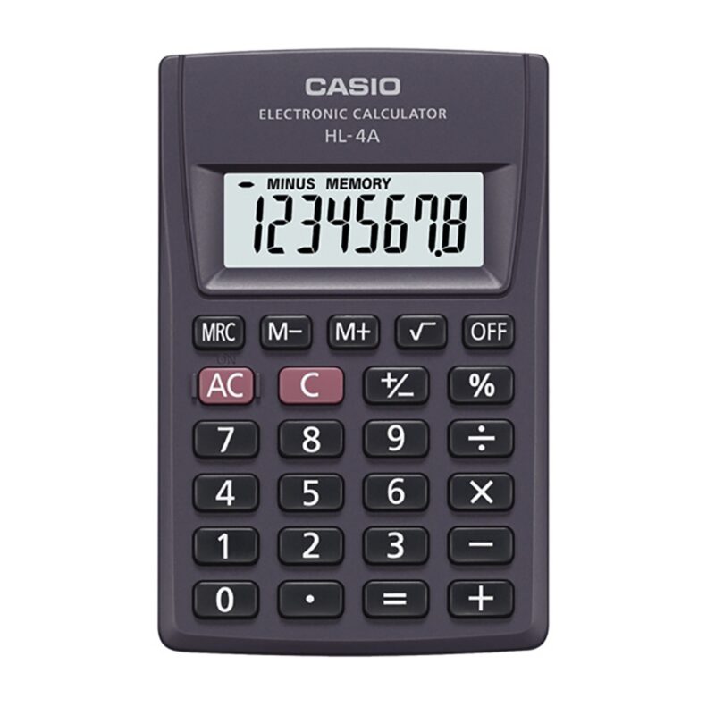 Calculadora Casio HL-4W/4T/4 8 digitos