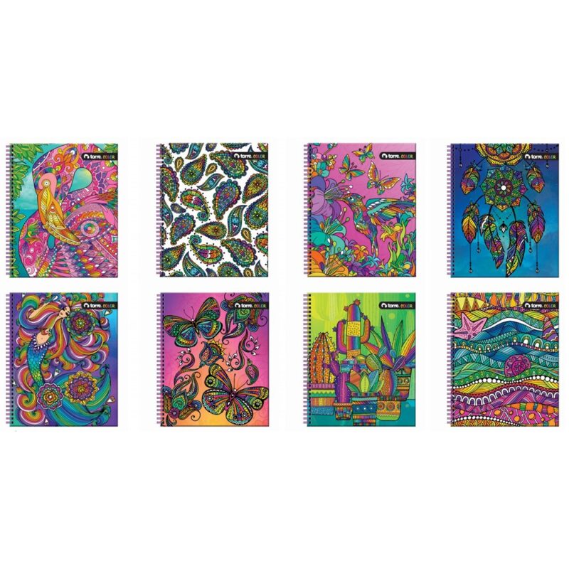 Cuaderno Torre Clásico Color universitario 100H x10ud