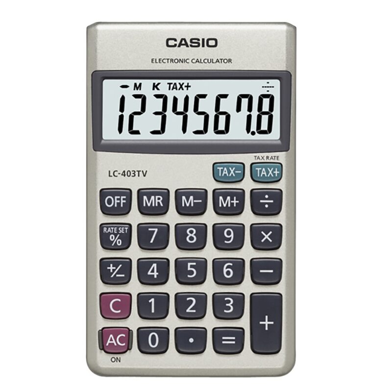 Calculadora Casio LC-403 LD/TV-W 8 digitos