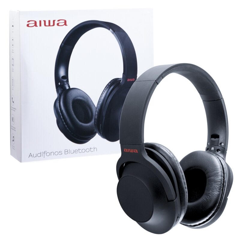 Audífonos Aiwa AW-207 On-Ear Bluetooth Flexible y rotable