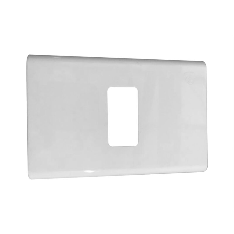 Placa nevada Castillo 1 puesto con soporte blanco